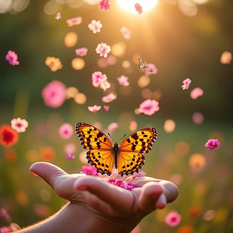 Alternativas criativas para soltura de borboletas, pétalas de flores e confetes biodegradáveis.