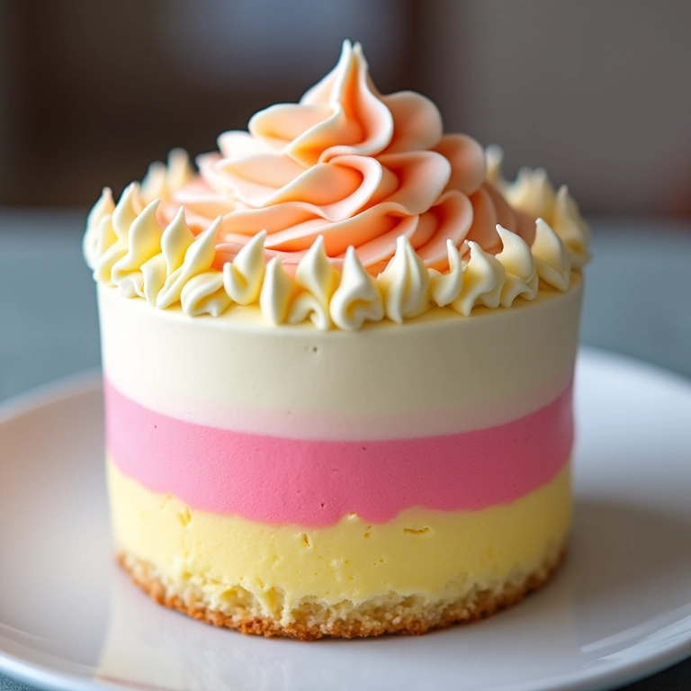 Bolo com buttercream espatulado colorido.