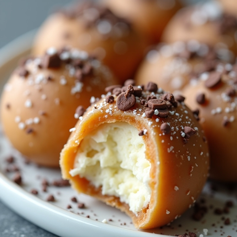 Brigadeiros de leite de coco, uma versão sem lactose do clássico doce brasileiro.