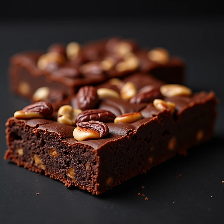 Brownie vegano com nozes, um doce irresistível e sem lactose.