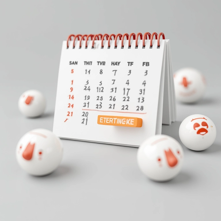 Calendário com o mês preferido marcado como indisponível, emoji de rosto triste.