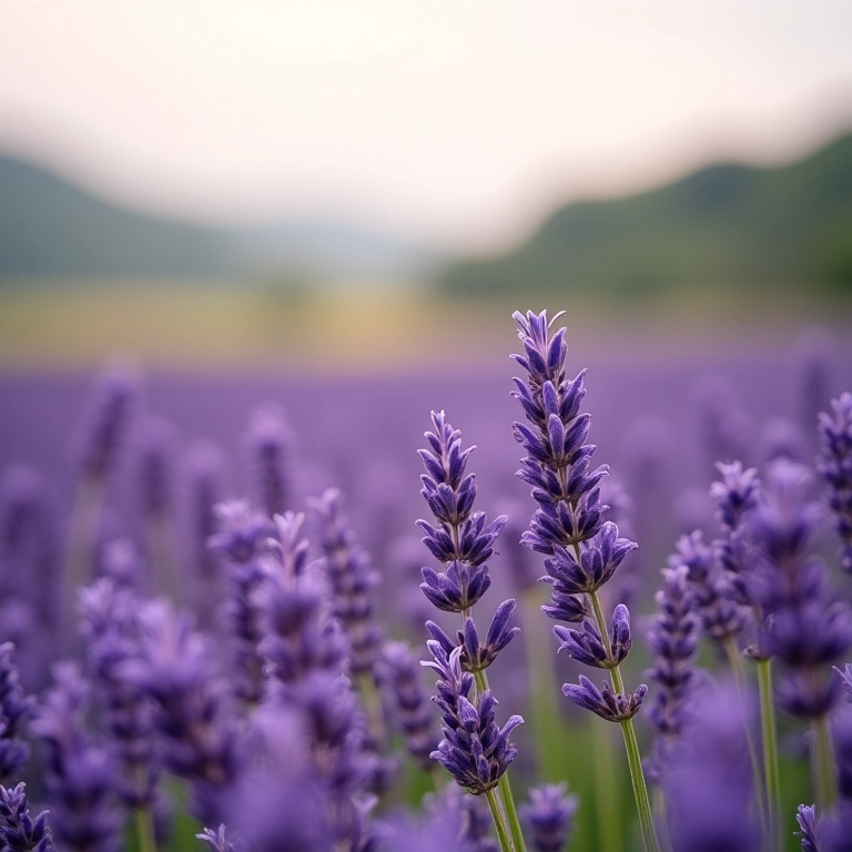Campo de lavanda no Brasil, representando calma e serenidade.