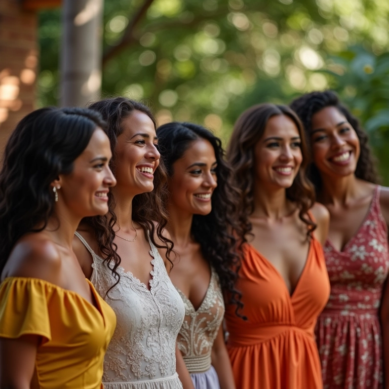 Convidadas especiais celebram a noiva no chá de cozinha.