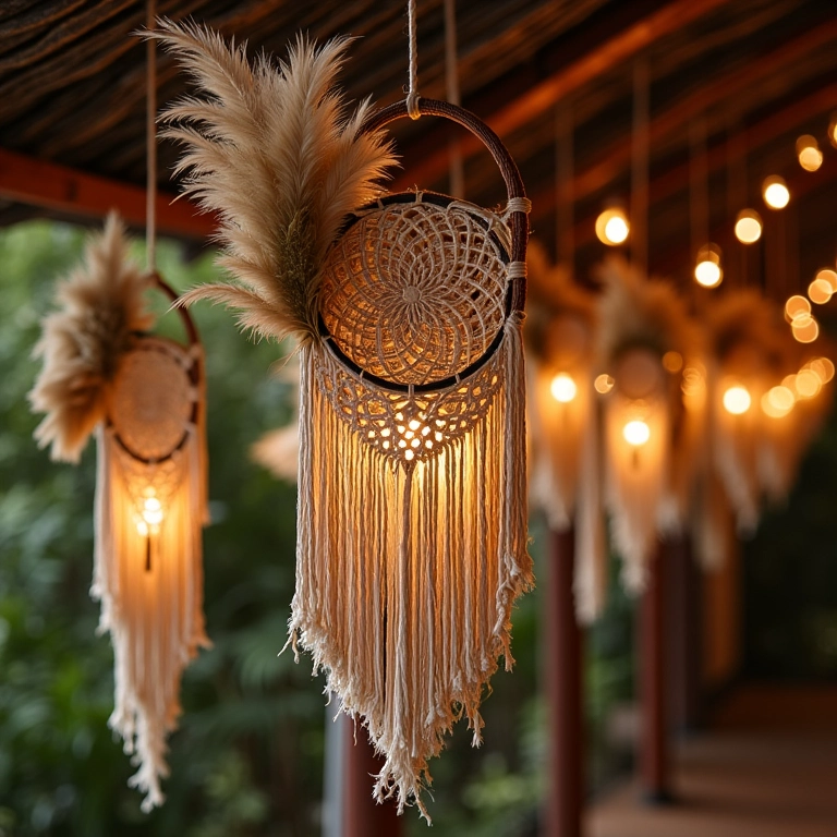 Decoração de casamento boho chic em um sítio brasileiro.