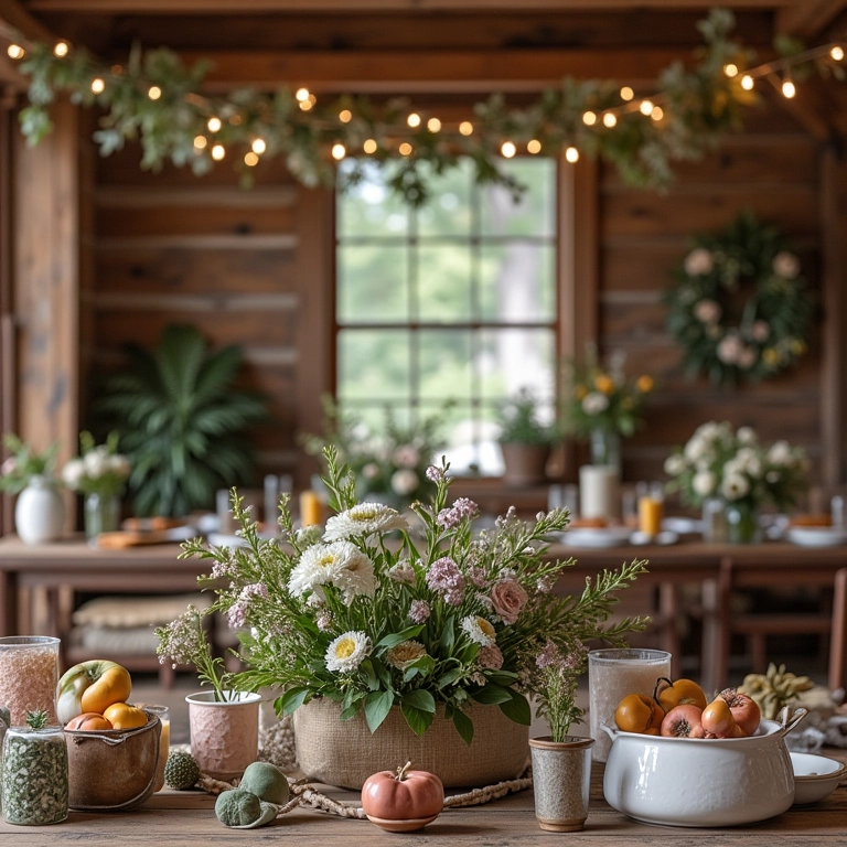 Decoração DIY de casamento charmosa.