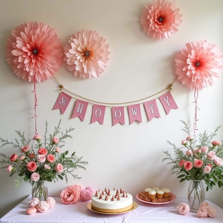 Decoração DIY feita com amor para um chá de panela.