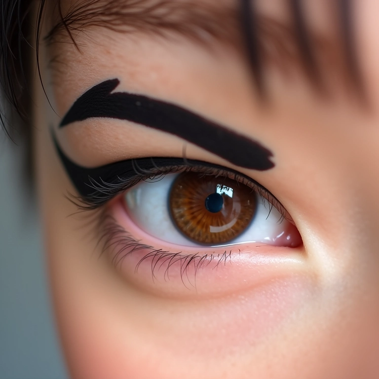 Delineado gatinho perfeito para realçar olhos amendoados.