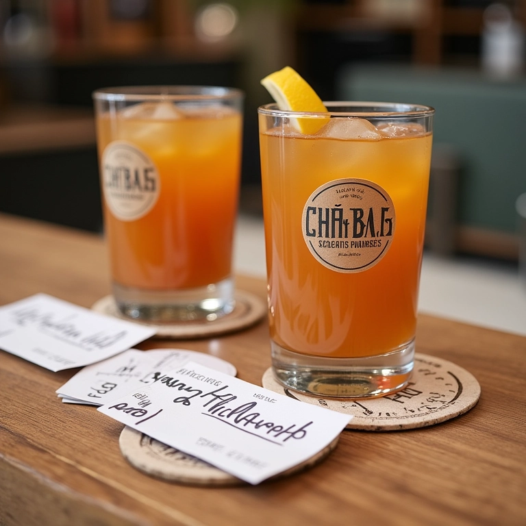 Detalhes personalizados para Chá Bar.