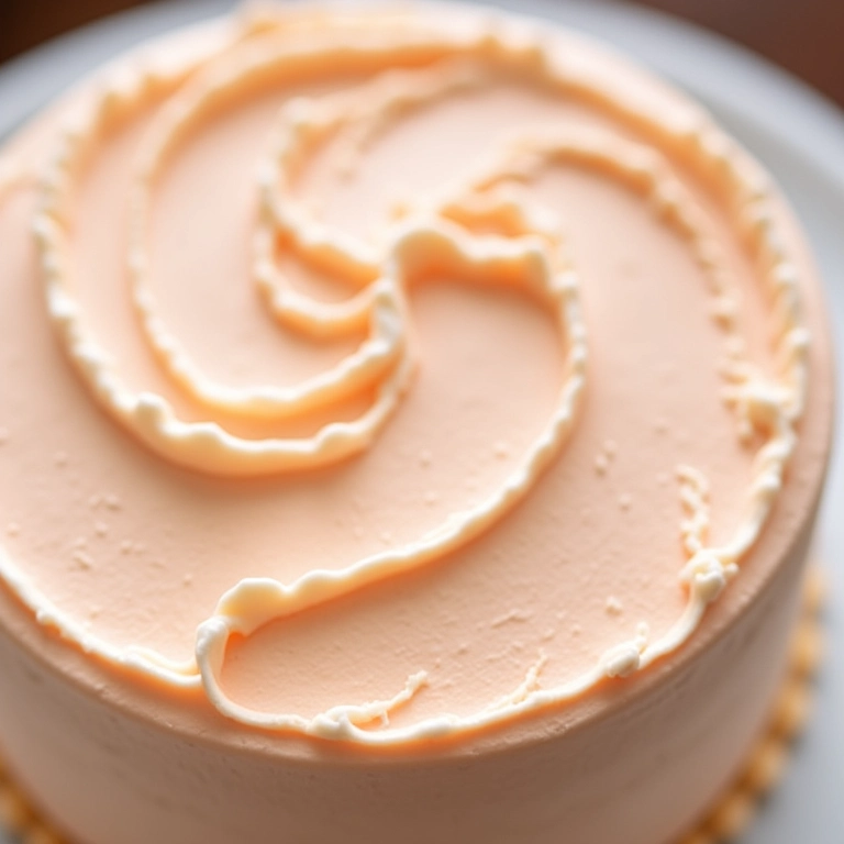 Efeitos de textura com espátula em um bolo com buttercream.