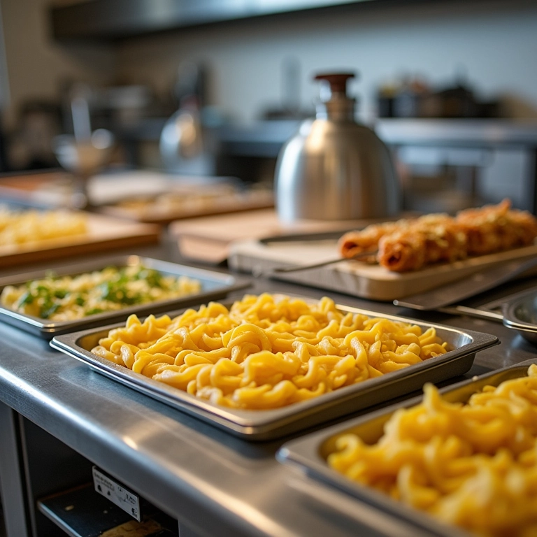 Equipamentos adequados para uma estação de massas ao vivo.