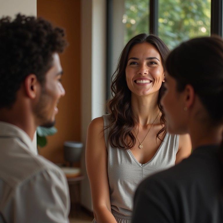 Especialista dando dicas sobre Proclamas de Casamento para um casal.