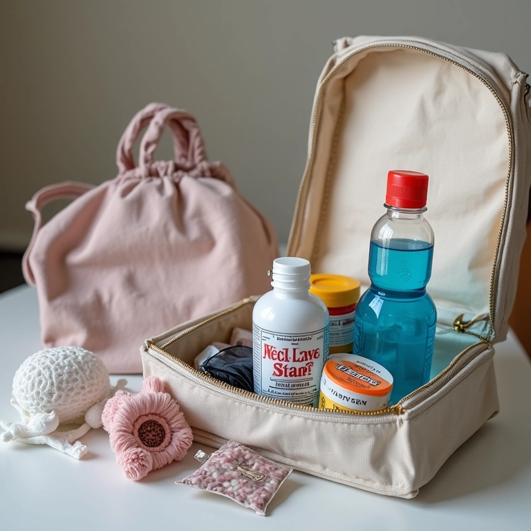 Itens essenciais no kit de emergência da noiva.