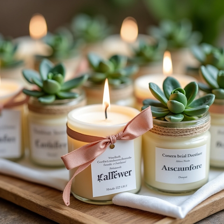 Lembrancinhas elegantes para um chá de panela.