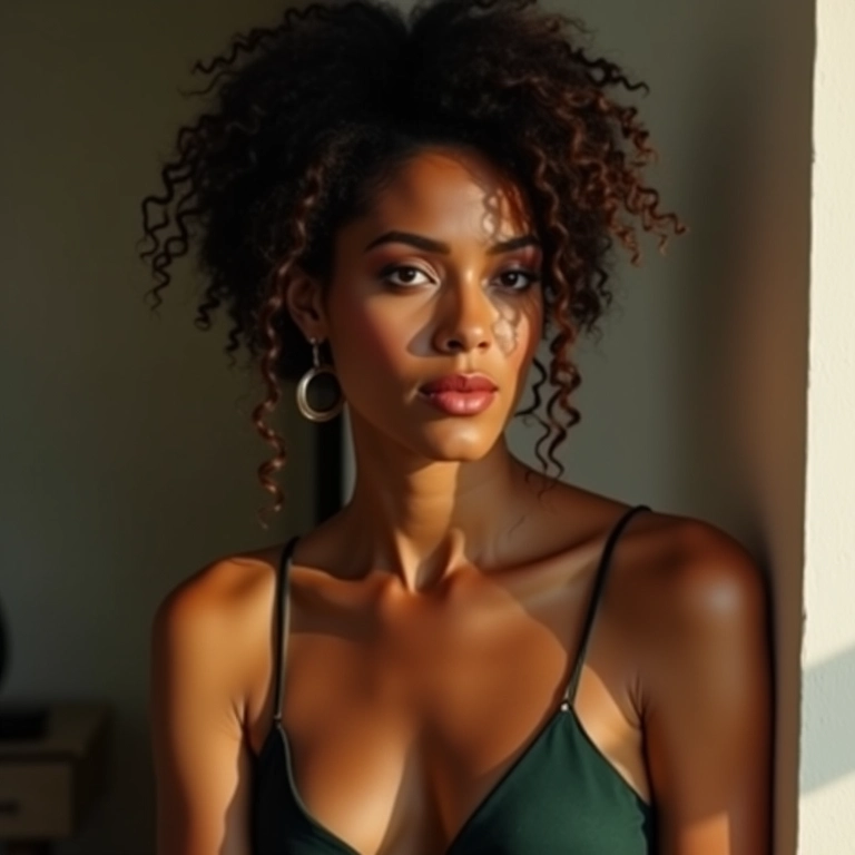 Maquiagem e penteado para usar com macacão de festa.
