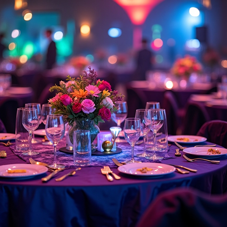 Mesa decorada para casamento geek com video games e quadrinhos.