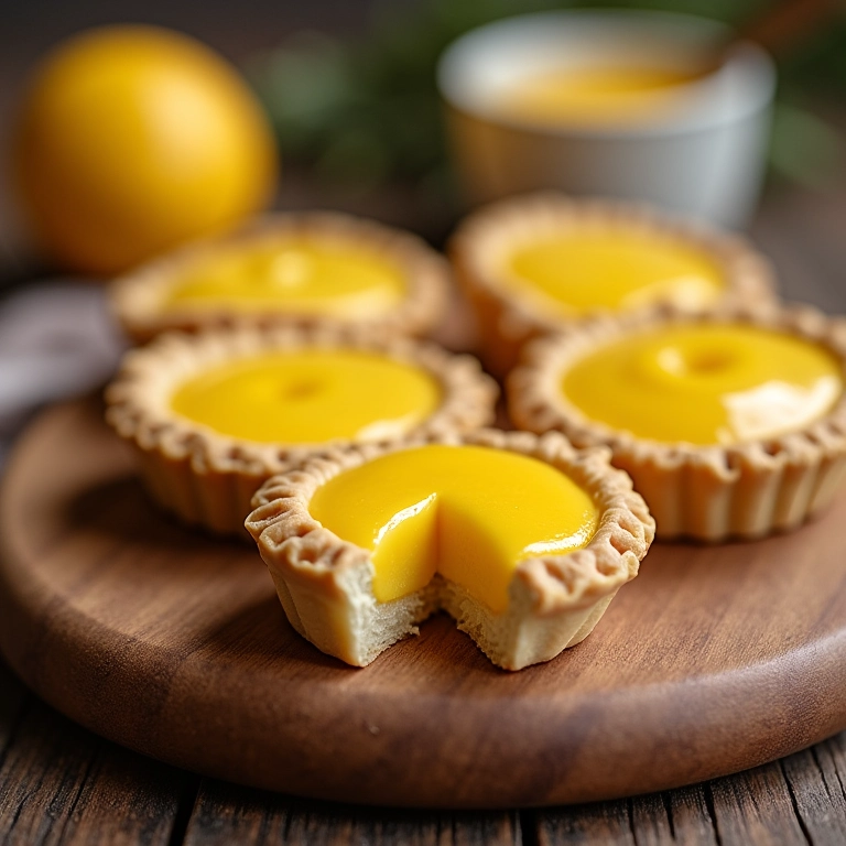 Mini tortas de limão veganas, uma sobremesa cítrica e sem lactose.