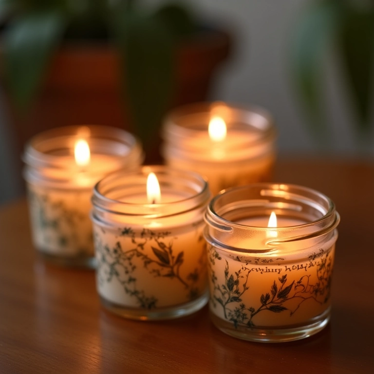 Mini velas aromáticas como lembrancinhas de casamento.