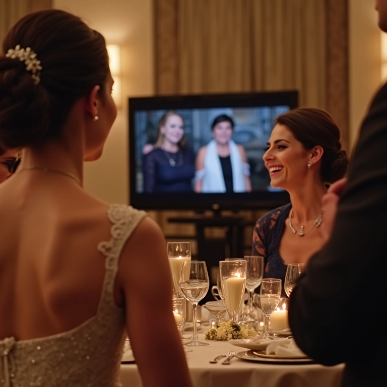 Noiva faz homenagem surpresa para os pais com vídeo emocionante.