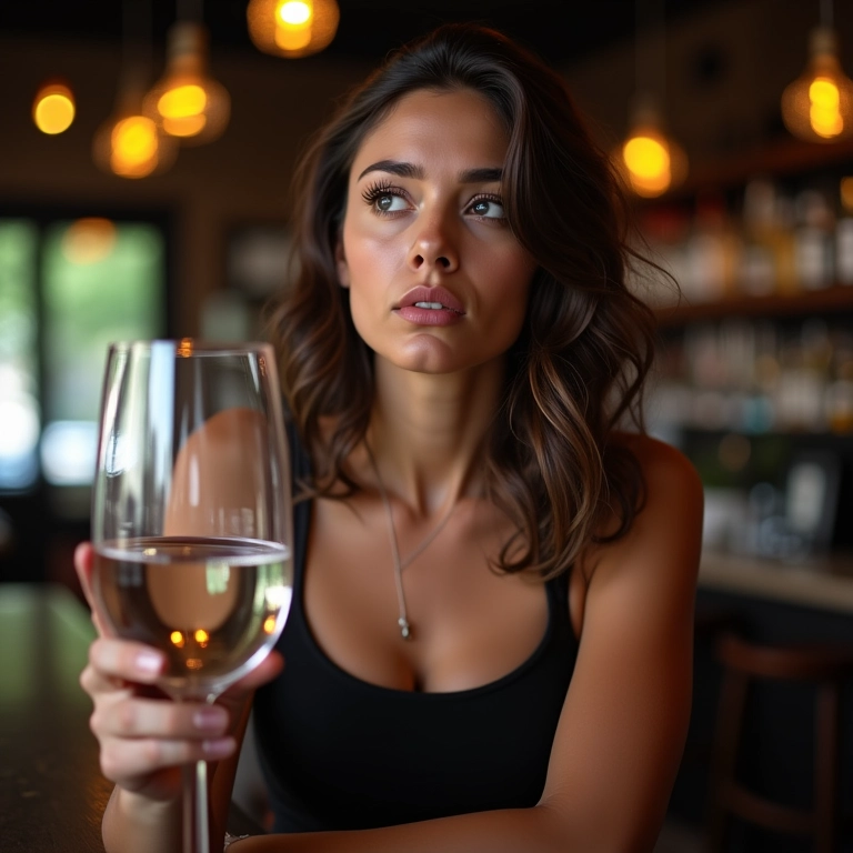 Noiva indecisa se bebe ou não álcool na véspera do casamento.