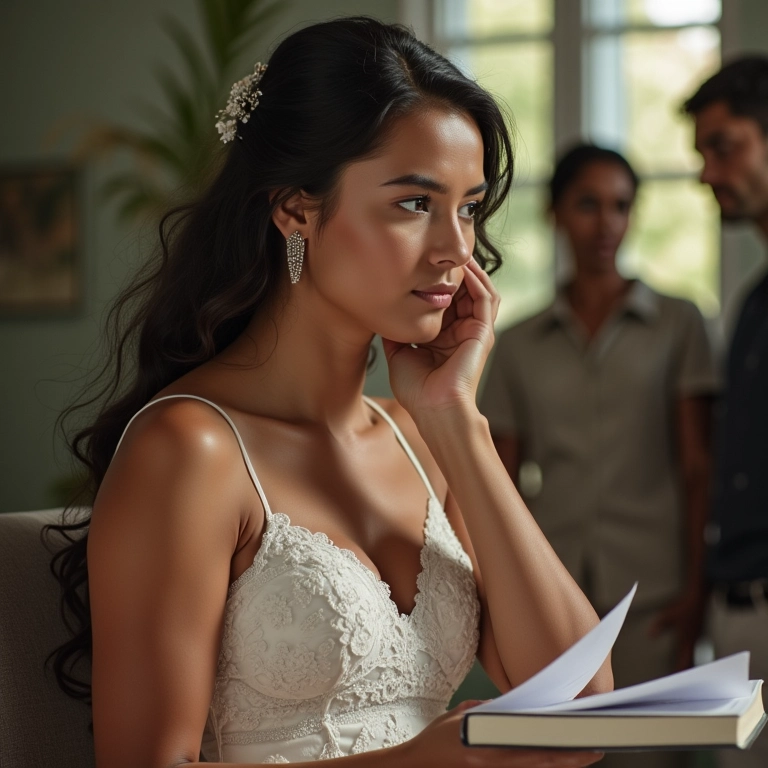 Noiva pondera diferentes formas de homenagear os pais.