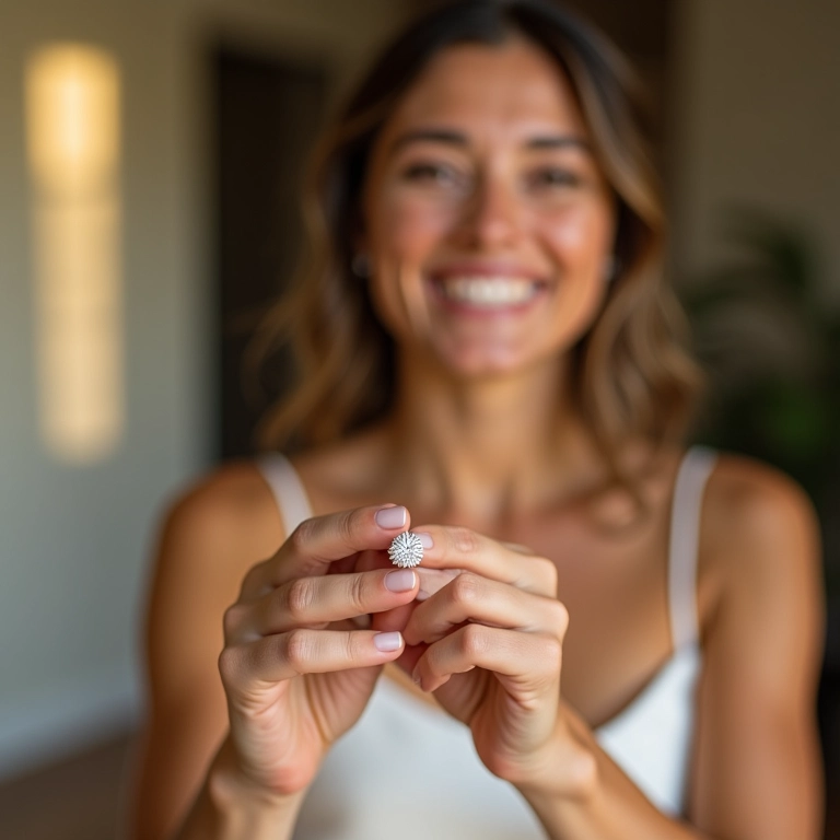 Noiva sorrindo e compartilhando dicas para um noivado inesquecível.