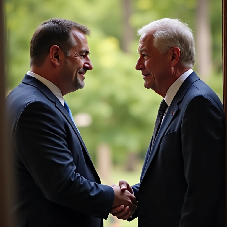 Noivo pedindo a permissão do pai da noiva para o casamento.