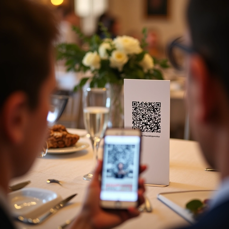 QR Code para facilitar a doação de presentes em dinheiro no casamento.