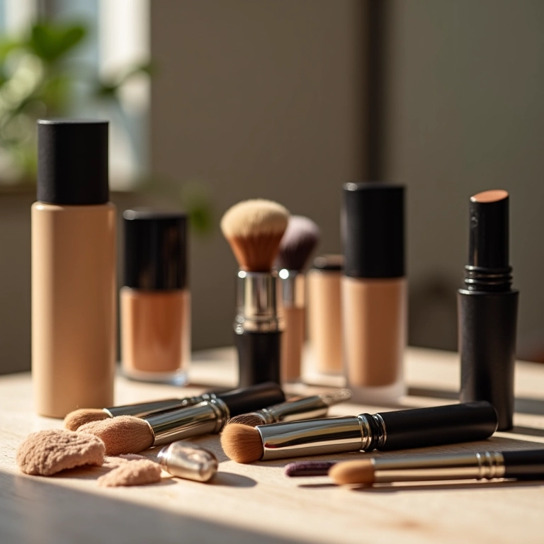 Tabela de produtos essenciais para maquiagem de noiva.