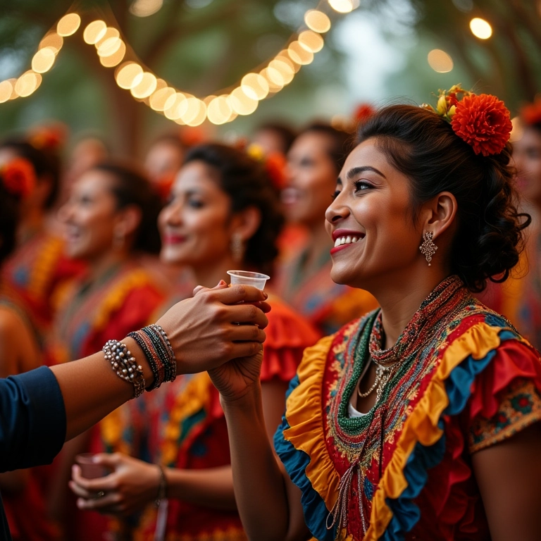 Tequileiros animando festa de casamento no Brasil.