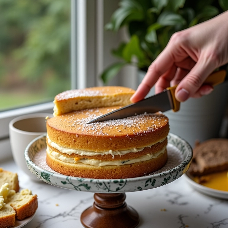 Texturas e sabores em camadas do bolo.