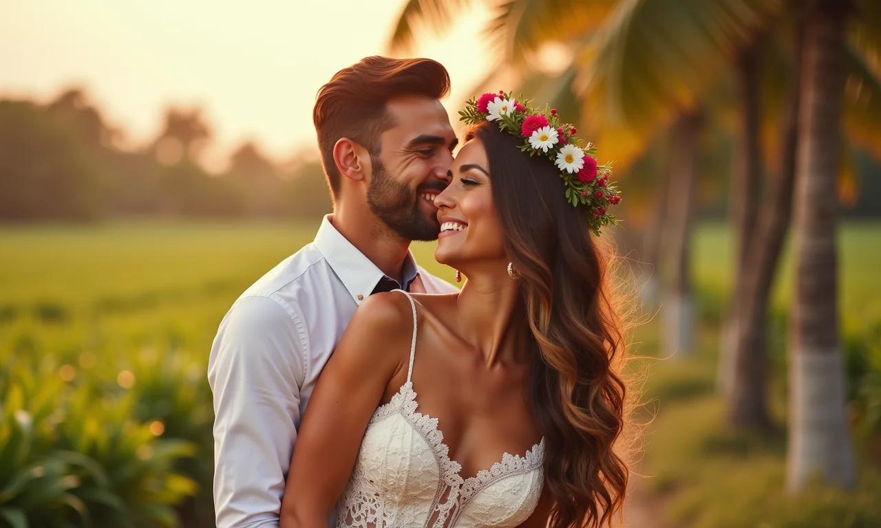 Acessórios divertidos para fotos de casamento no Instagram.