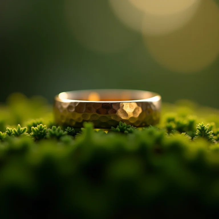 Alianças de casamento éticas e sustentáveis em ouro.