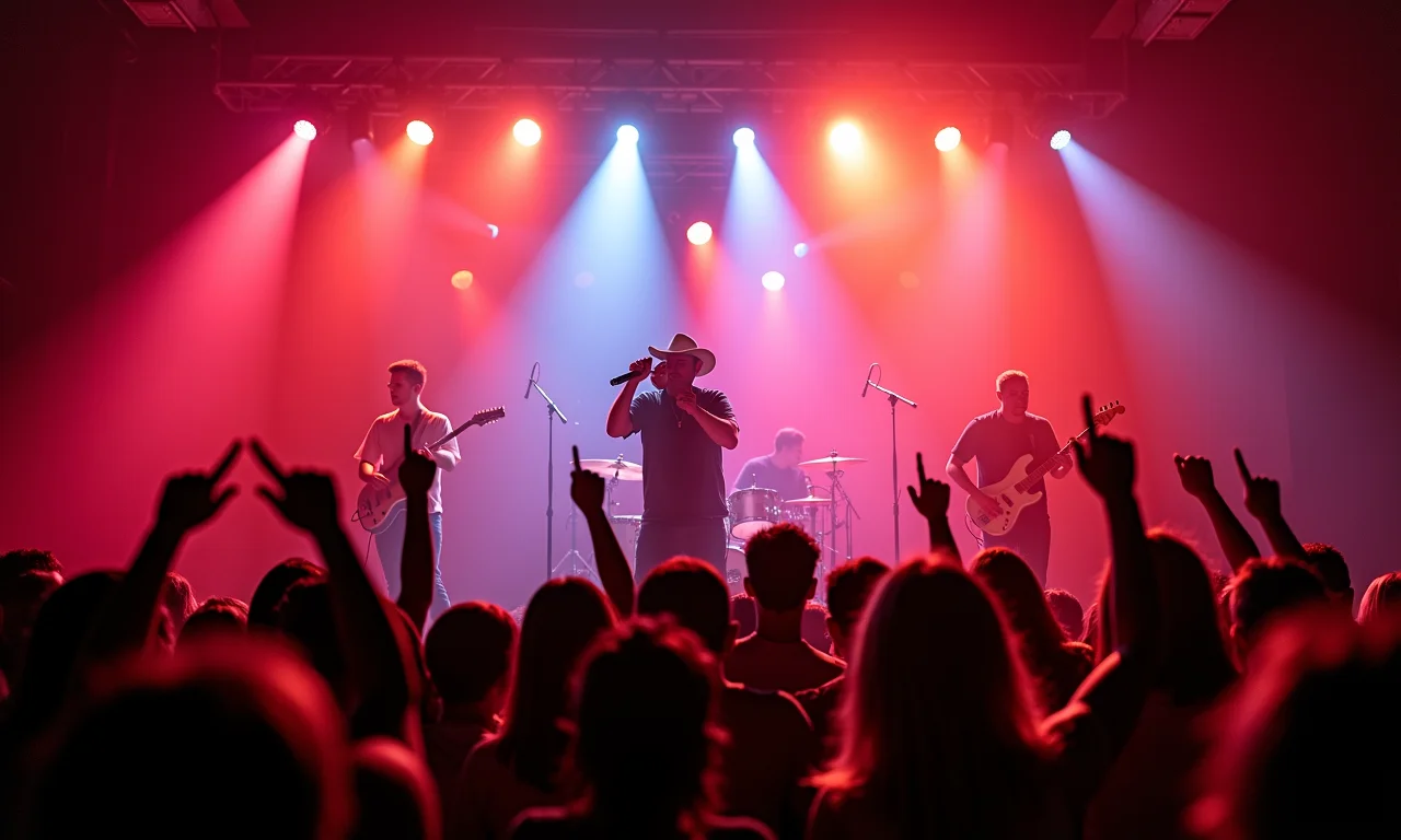 Banda Eva animando público em show.