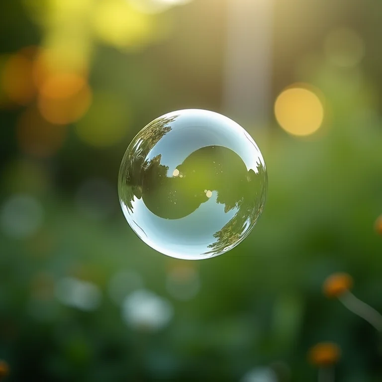 Bolhas de sabão flutuando em casamento ao ar livre