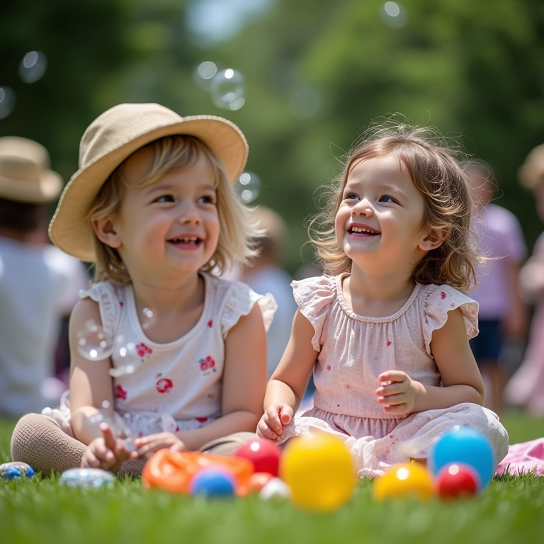 Brincadeiras e atividades para crianças em casamento piquenique.