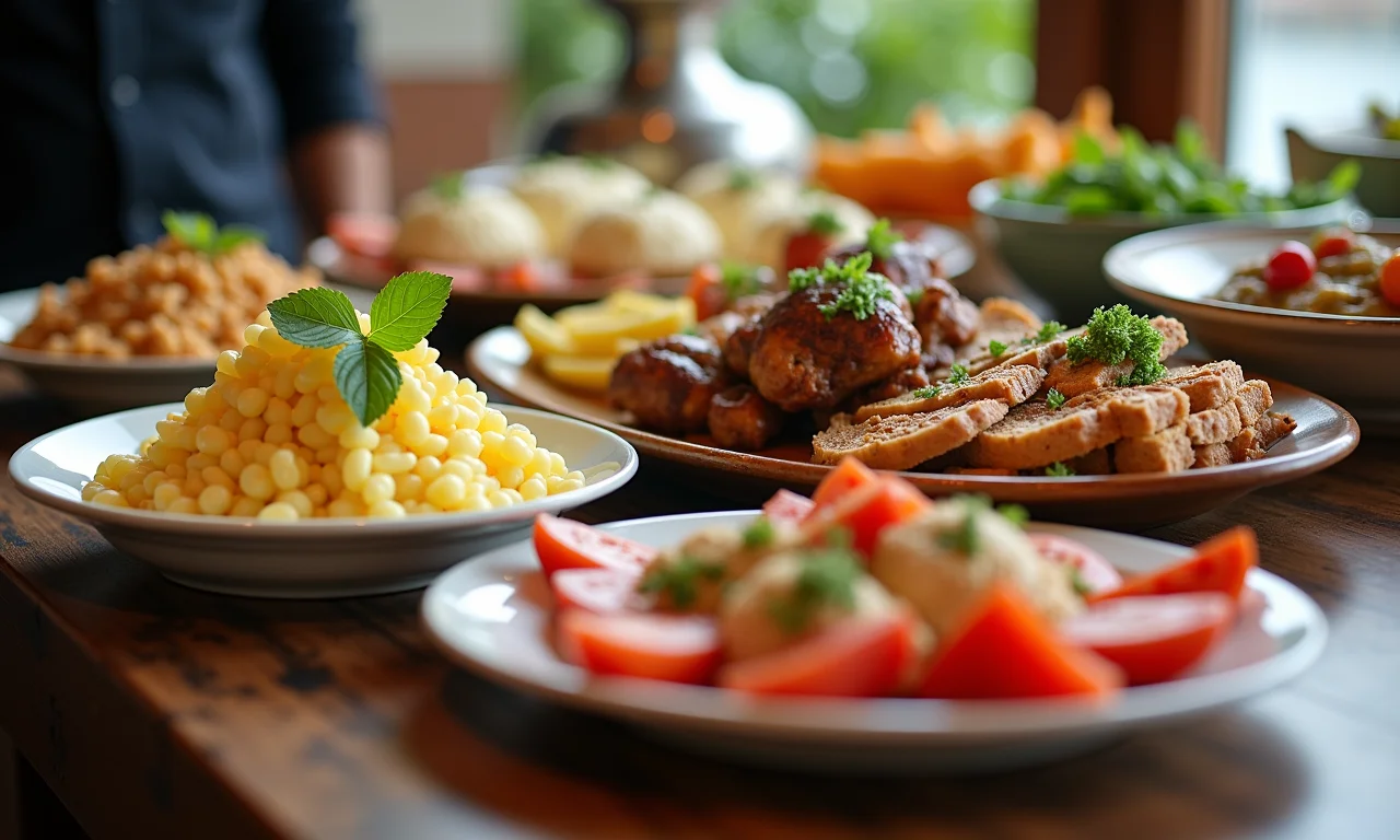 Buffet de casamento inteligente com variedade de pratos deliciosos da culinária brasileira.