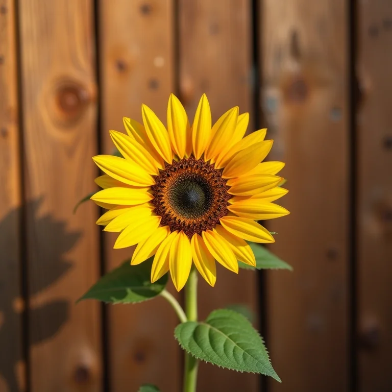 Buquê com um girassol para casamento alegre e vibrante.