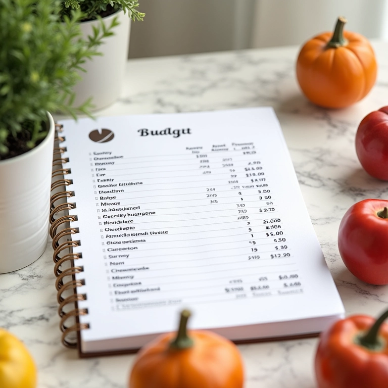 Caderno de planejamento financeiro para casamento piquenique.