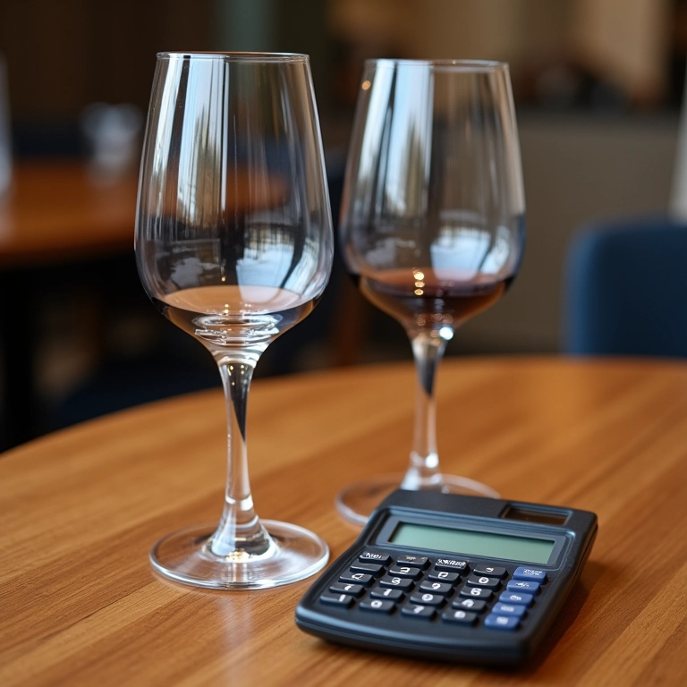 Calculando a quantidade de vinho.
