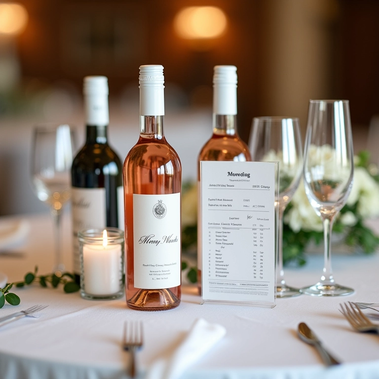 Cálculo de vinho para casamento.