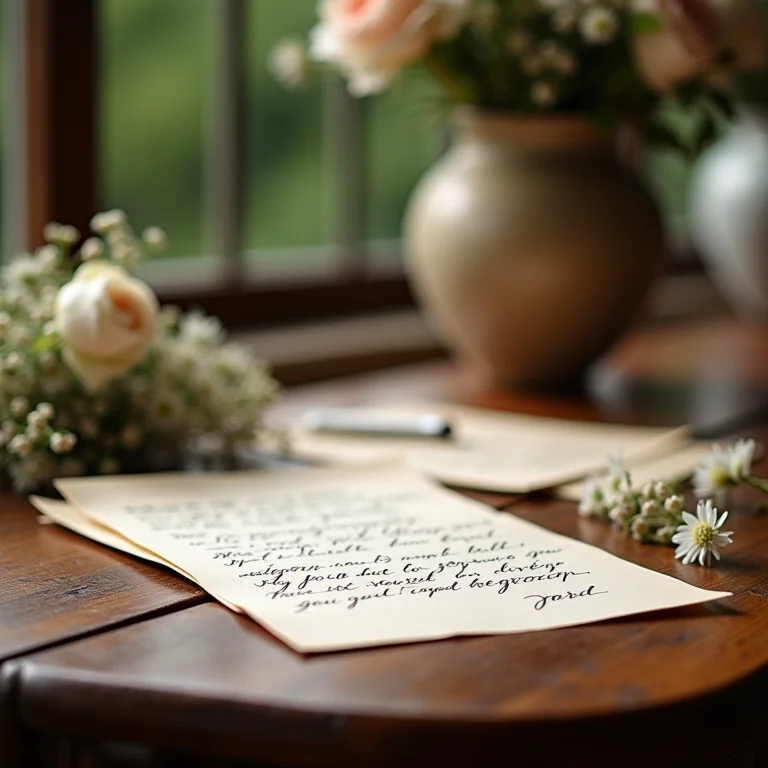 Cartas de amor trocadas pelos noivos.