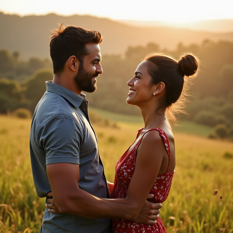 Casal consultando fotógrafo ao ar livre para planejar o first look perfeito.
