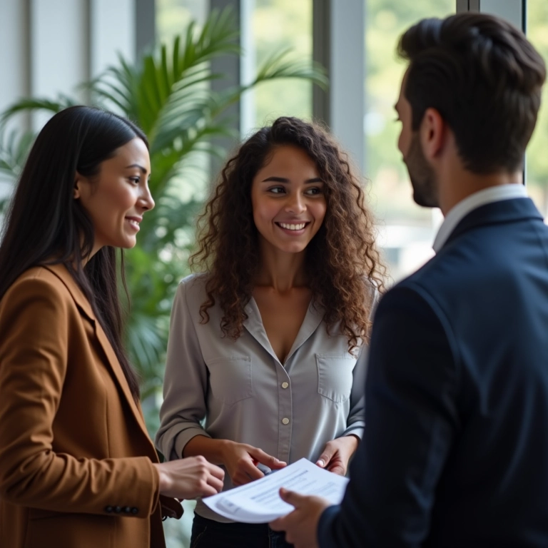 Casal discute orçamento e disponibilidade com banda.