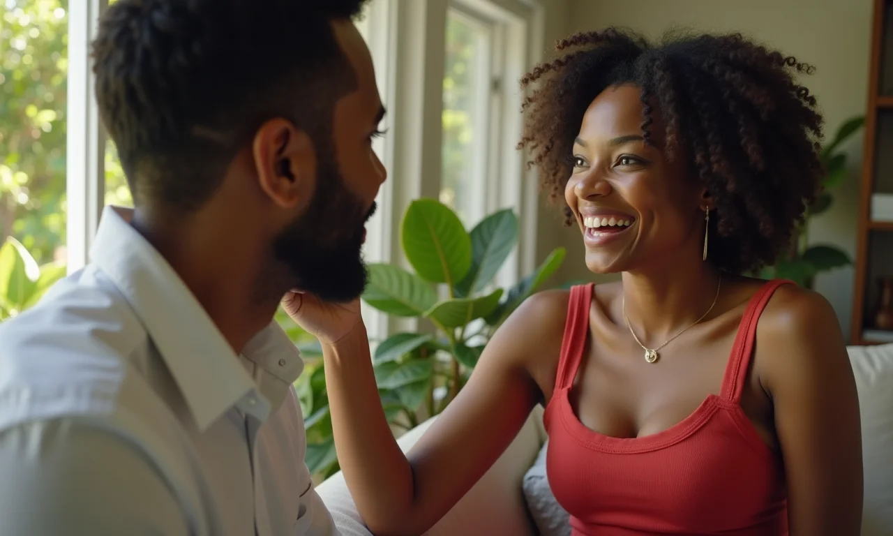 Casal diverso discutindo custo-benefício de diferentes opções de fornecedores.