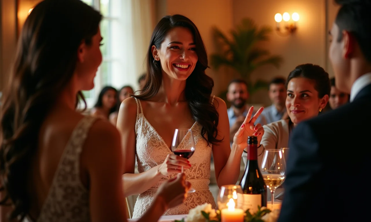 Celebrante profissional conduzindo cerimônia do vinho.