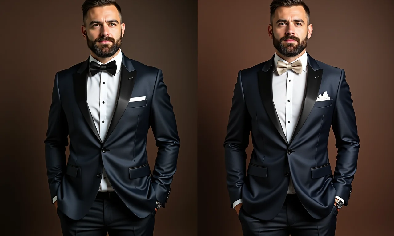 Comparativo entre fraque, meio fraque e terno.