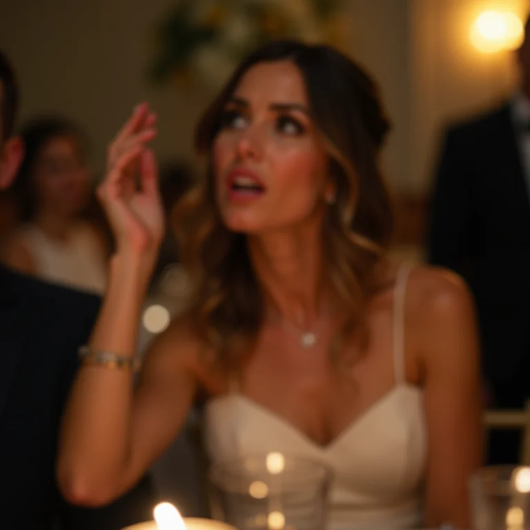 Convidado de casamento insatisfeito com a música.