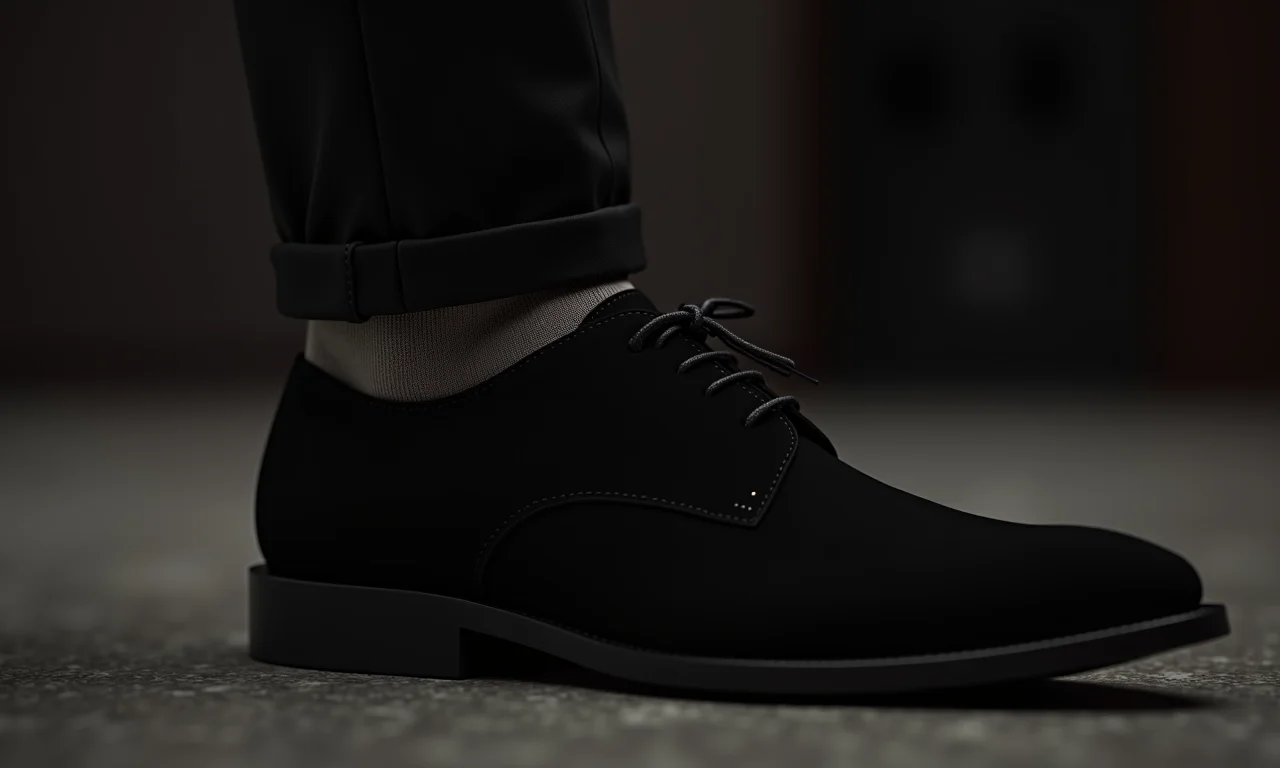 Cor de meia ideal para usar com sapato social preto.