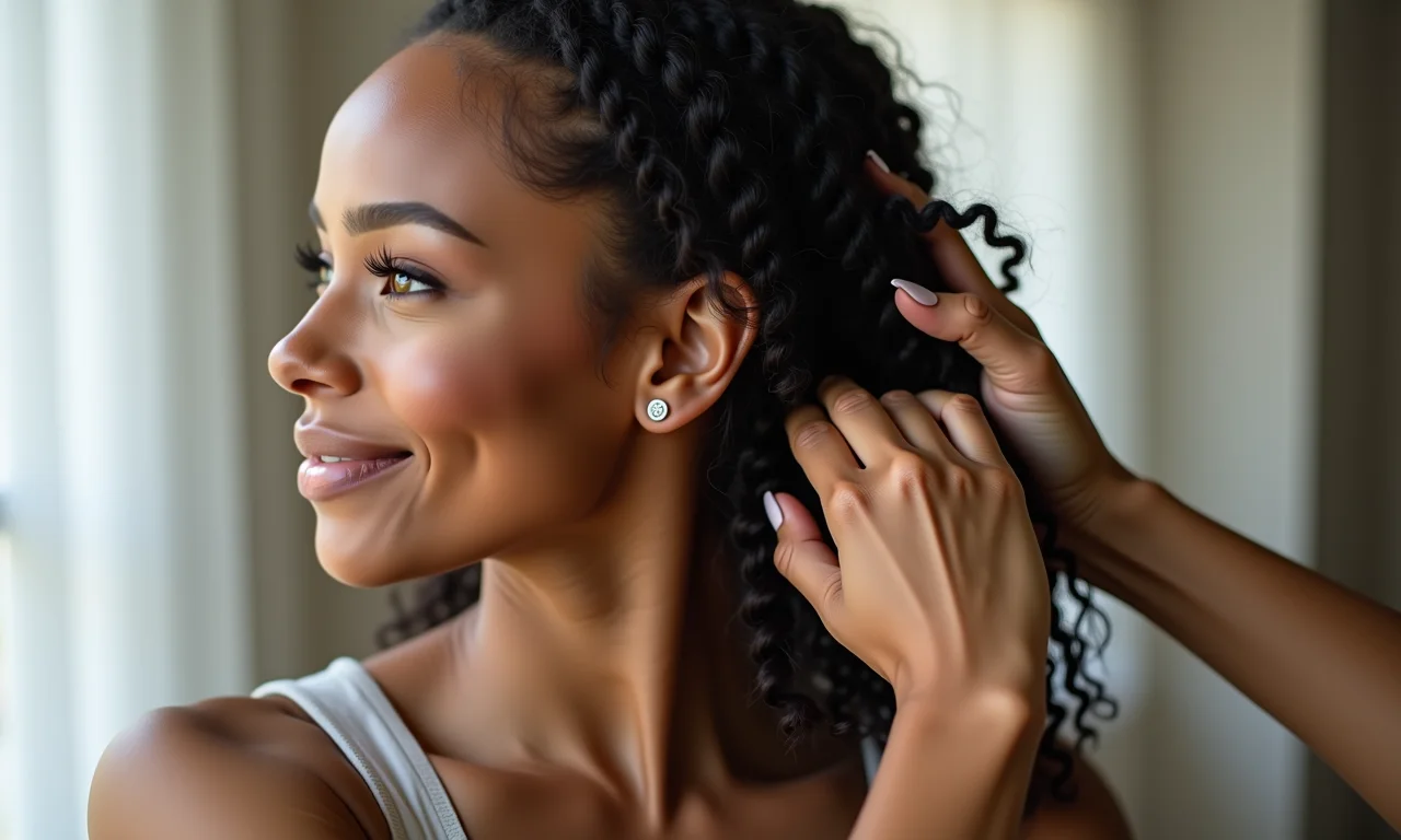 Cuidados com o cabelo após o penteado.
