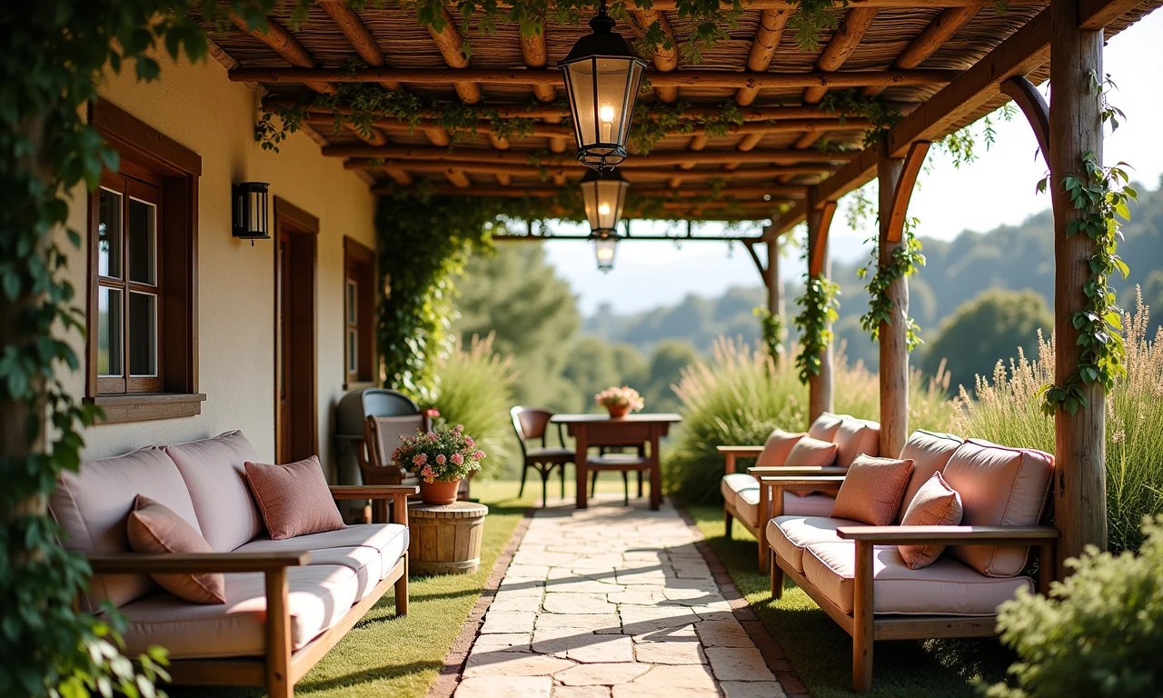 Decoração personalizada de pergolado.